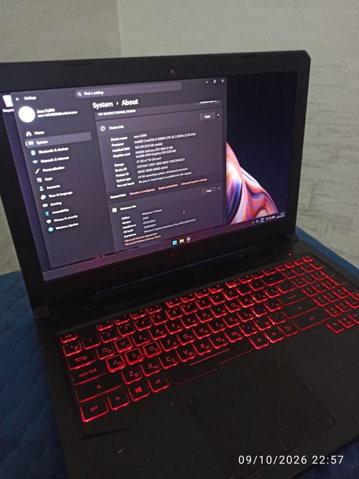 Продам ноутбук Asus fx 504