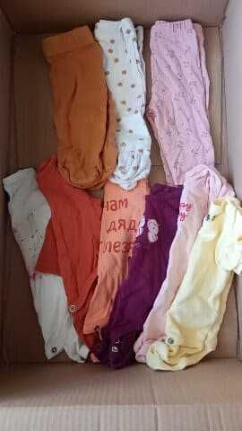 Лот дрехи за момиченце с номерация от 56 до 86