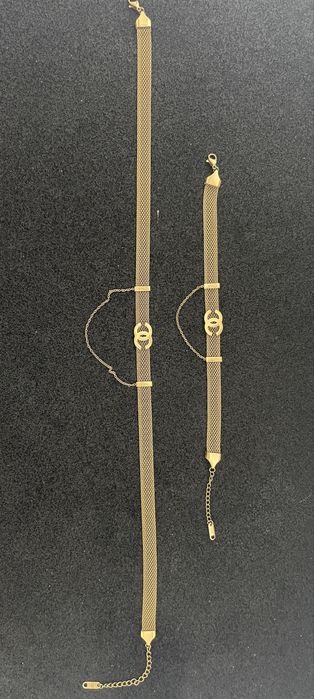 парные чокер и браслет