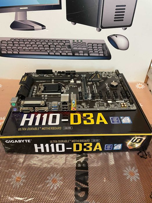 Placa de baza Gigabyte H110-D3A, LGA1151, cutie, garantie