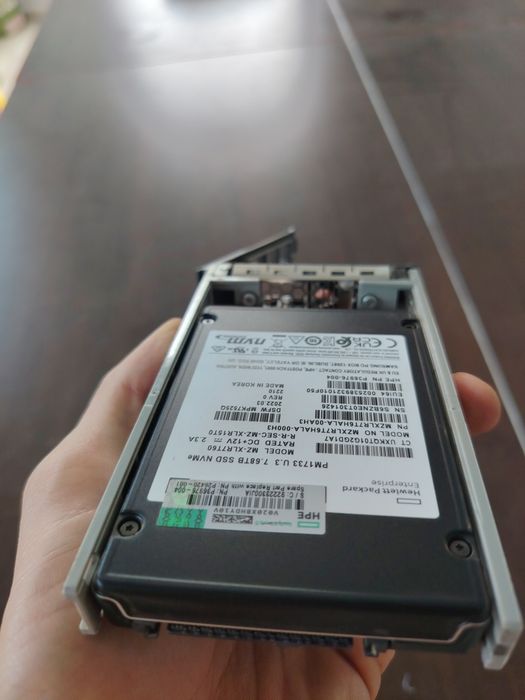 PM1733 7.68TB NVMe SSD U.3 PCIe 4.0 Server HPE Samsung MZ-XLR7T60 MZ-XLR7T6HALA-000H3 MPK7825Q P26915-001 P26543-B21 8TB PM1733a 100% Health