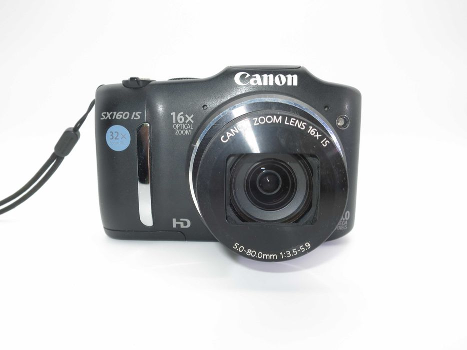 Canon SX160 компактен цифров фотоапарат с голям 16х оптичен зум, дигитална камера 16 MP, в отлично състояние, работи перфектно!