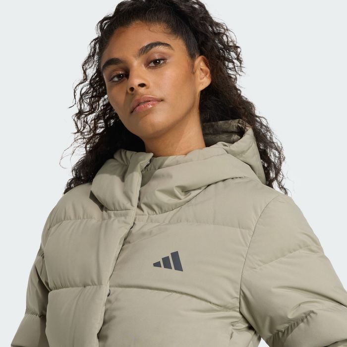 Geaca Adidas Helionic CLIMAWARM Hooded Down Jacket Noua Originala (XS; S)