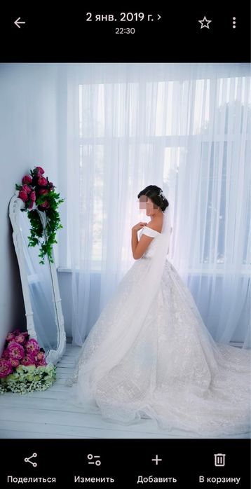 Продам шикарное свадебное платье