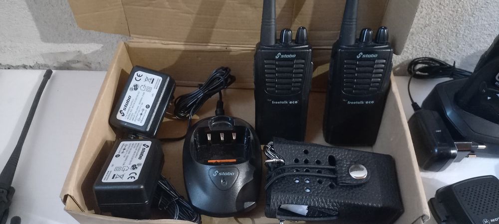 Stație radio profesionala portabila Motorola kenwood Stabo walkie talk