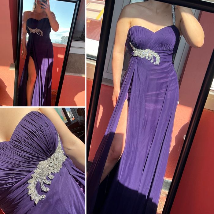 Официална рокля с камъни