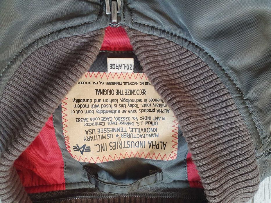 Geaca bomber ALPHA INDUSTRIES MA-1 VF - Marime 2XL (XXL)