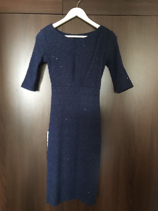 Rochie albastu marin