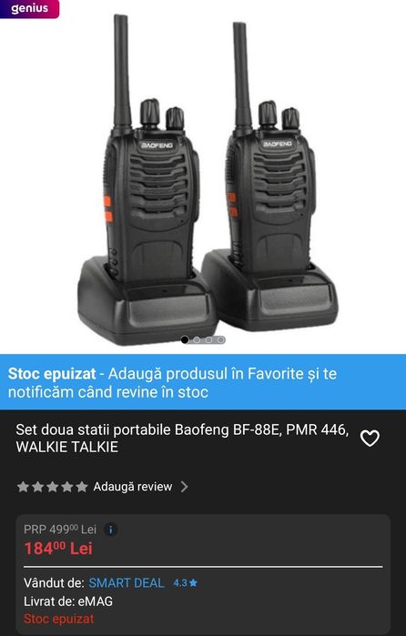 Set doua statii portabile