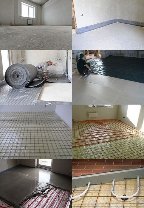 Теплый пол отопление  “под ключ”