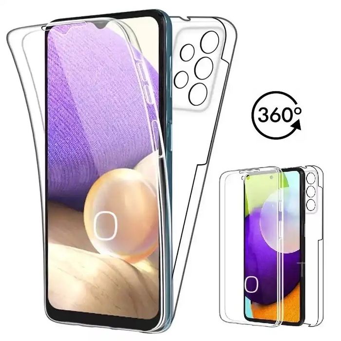 Husa 360Fata Spate PC Clar Samsung A05/A13/A15/A23/A33/A16/A36/A56/A26