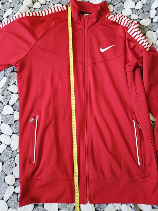 NIKE L - XL Мъжки спортен комплект червено/Бордо и черно