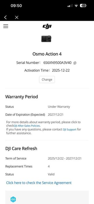 DJI Osmo Action 4 / Essential Combo + baterie - Desigilat