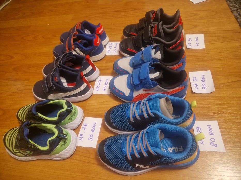 Incaltaminte copii Adidas, Skechers, Fila, Puma, Champion ca noi