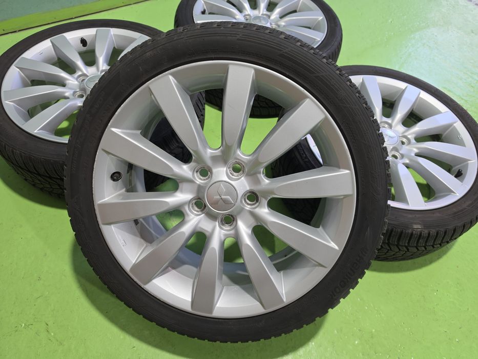 18 5x114.3 Mitsubishi Lancer лети джанти 5х114.3 мицубиши 215/45/18 Hankook зимни
