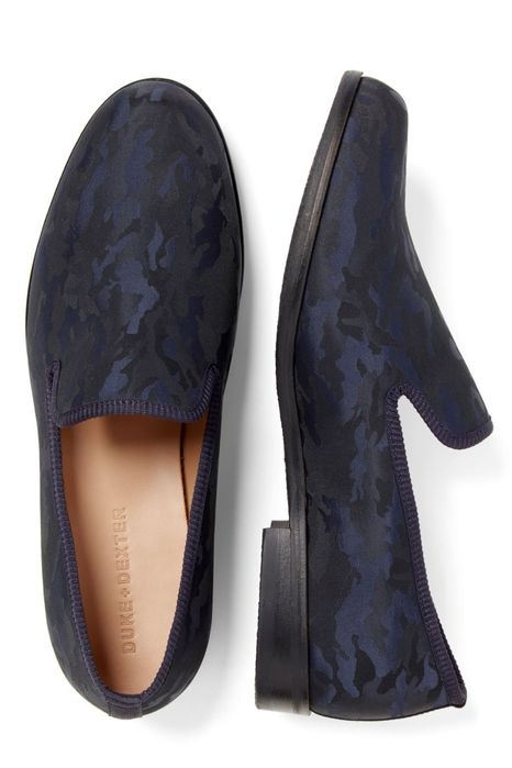 DUKE + Dexter Aqua Camo Loafer ръчна изработка мокасини Англия