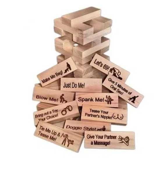 Jenga joc adulti cadou perfect Valentines Day, cupluri romantice 18+