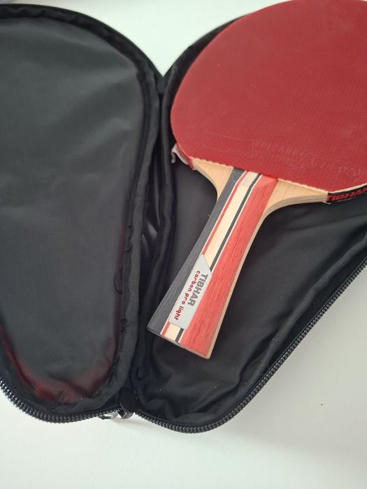Paleta tenis de masa TIBHAR Volcano+, profesionala, cu husa ping pong