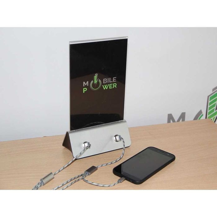 тейбл тент/холдер/менюхолдер с powerbank, LED подсветкой, с лого