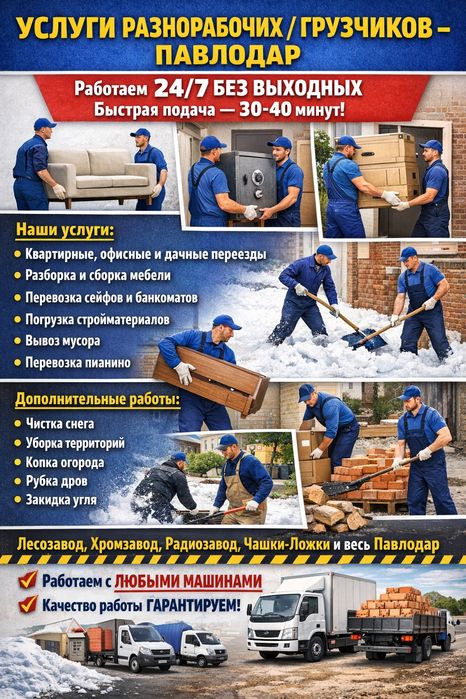 Грузчики и газели