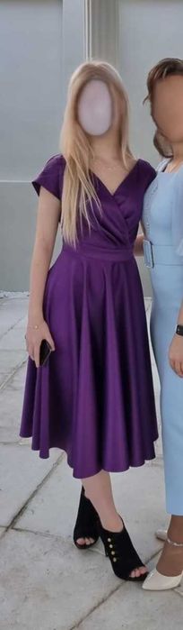 Rochie eleganta din tafta satinata violet pt. fete / domnisoare  mar.34 / XS    marca Pretty Girl