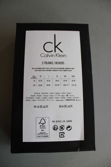 Нови Calvin Klein мъжки гащи – черен базов модел