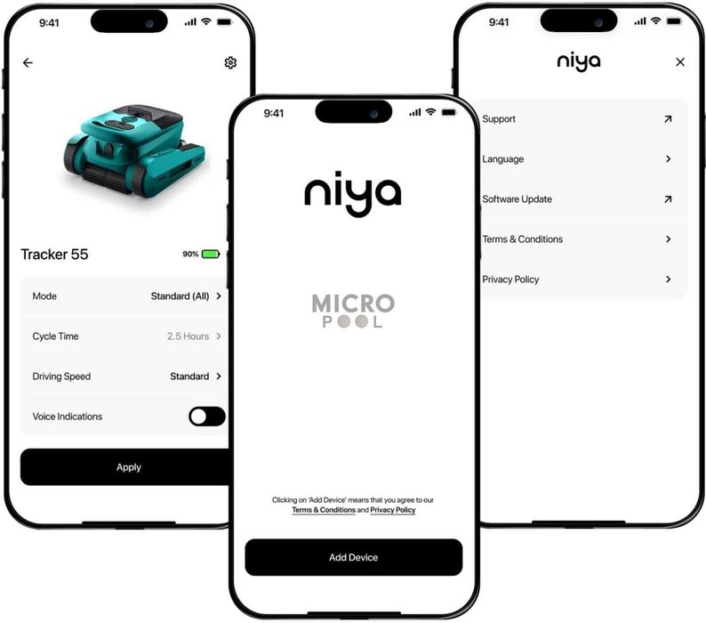 Robot piscina fara fir Maytronics Niya Tracker 55, livrare imediata