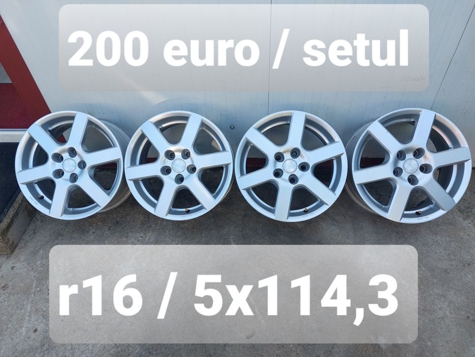 Jante aluminiu r16 / Mazda Dacia Renault Nissan Kia Hyundai / 5x114,3