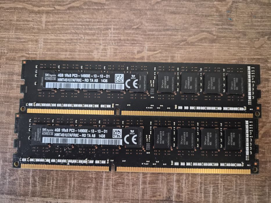 Seturi Memorie RAM Server / Workstation DDR3 ECC 8GB (2x4GB), 16GB (2x8GB), 32GB (2x16GB) SK Hynix