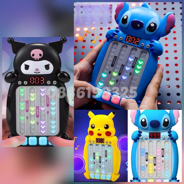 Поп ит игра Стич/Куроми/Пикачу Quick Push игра Stitch Kuromi Pokemon