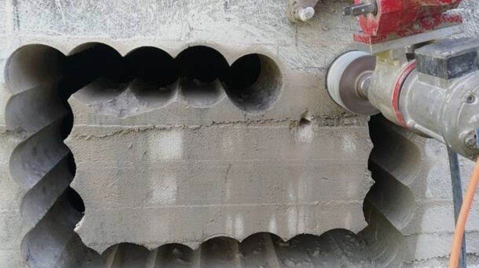 Сухое алмазное сверление