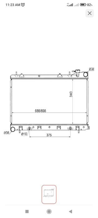 Продам радиатор на subaru lmpreza