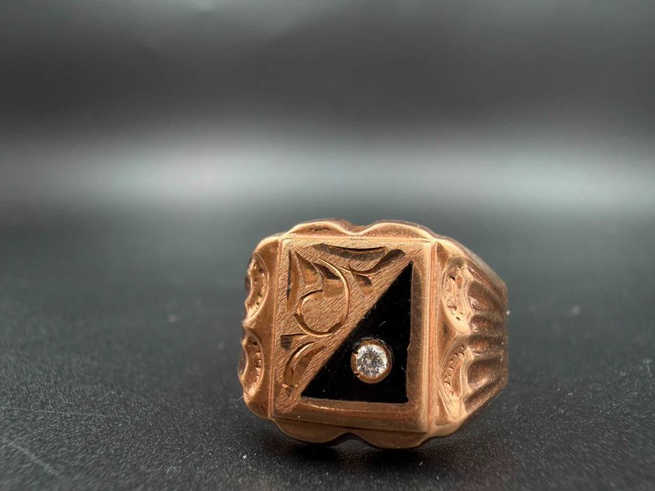 Dracula Amanet: Inel de Aur Barbatesc, 4.79Gr/14k.