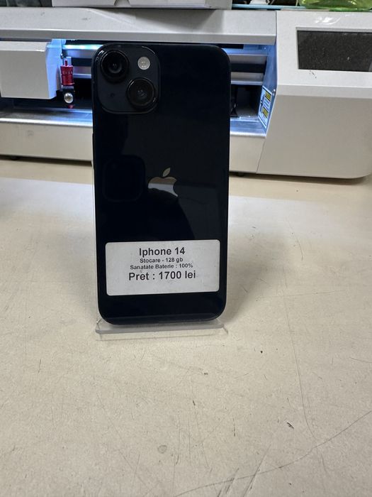 Iphone 14 / 128 gb / 100% baterie / folie sticla cadou