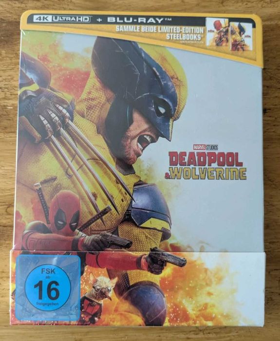 Deadpool & Wolverine Steelbook 2 Disc (4k Ultra & Blu ray)