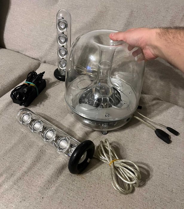 Boxe Harman Kardon SoundSticks III 2.1 transparente perfect funcțional