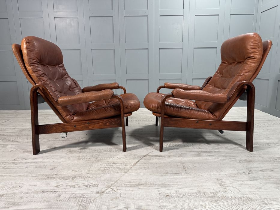 Винтидж кожени релакс кресла К102