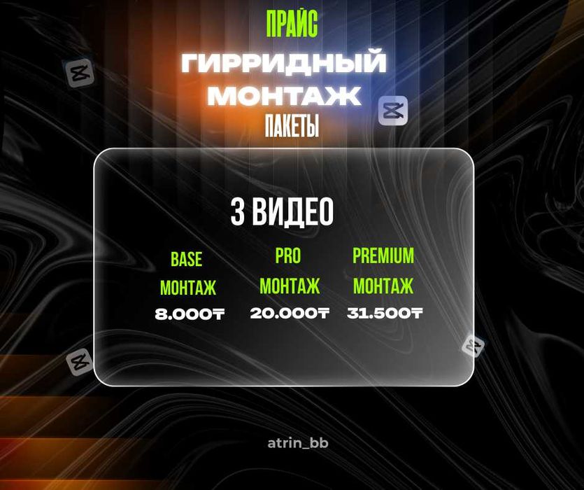 Гибридный монтаж видео Reels