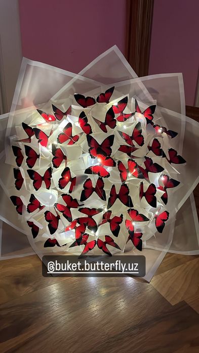 Букет из бабочек по доступной цене