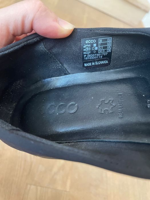 ECCO damă negri Comfort, piele naturală – mărimea 38