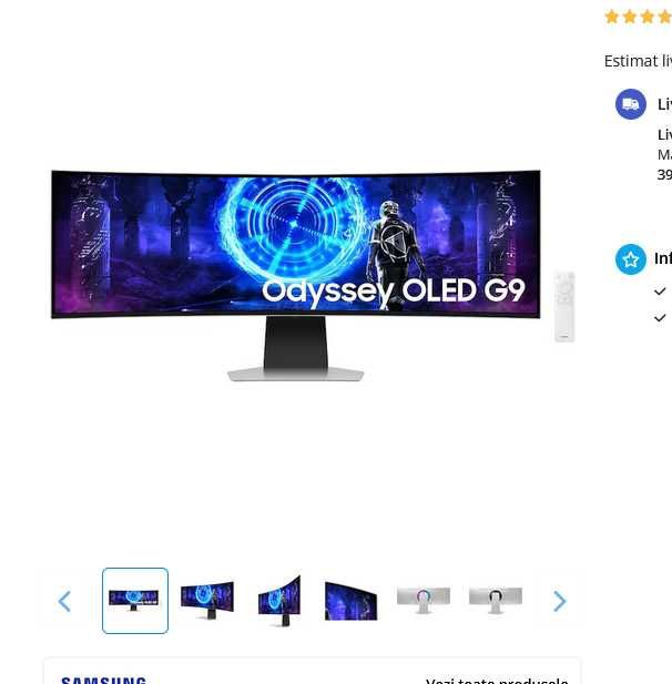 samsung odyssey g9 second hand si noi de vanzare • Anunturi • OLX.ro