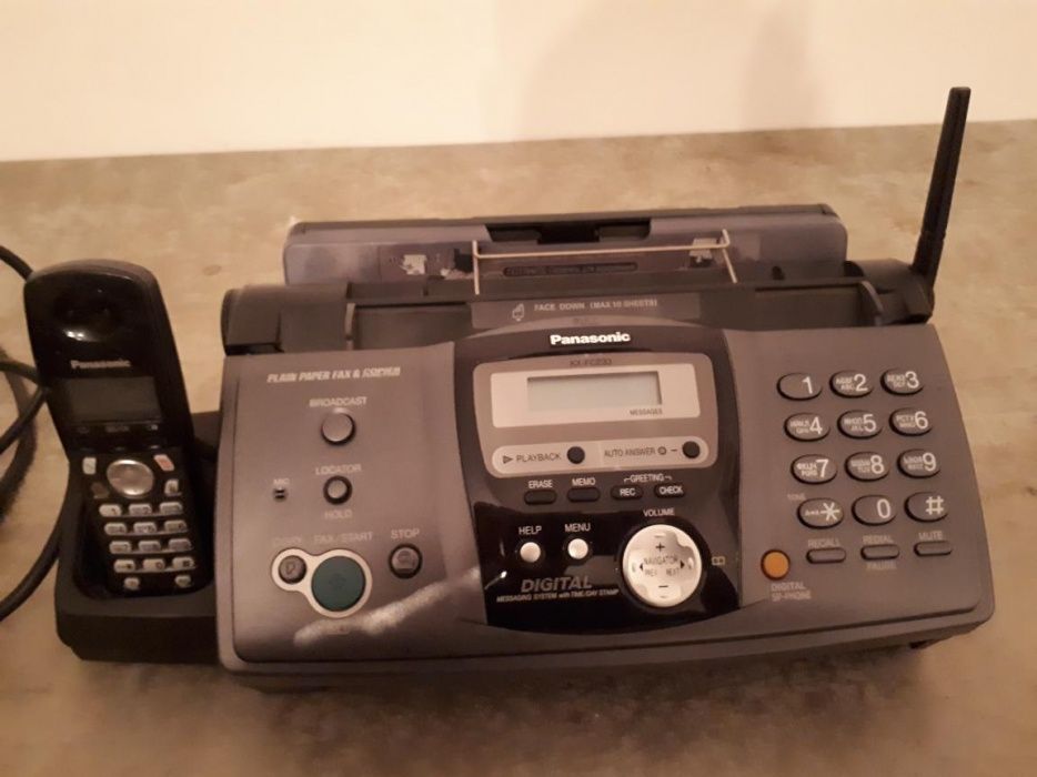 Факс аппарат и радиотелефон