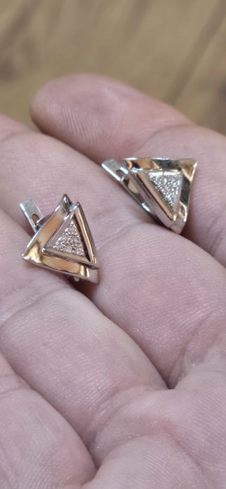 Cercei Platină cu diamante