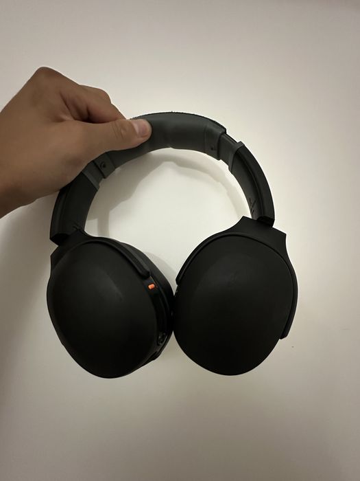 Casti Audio Over the Ear Pliabile Skullcandy Crusher Evo, Wireless, Bluetooth, Microfon, Autonomie 40 ore, True Black