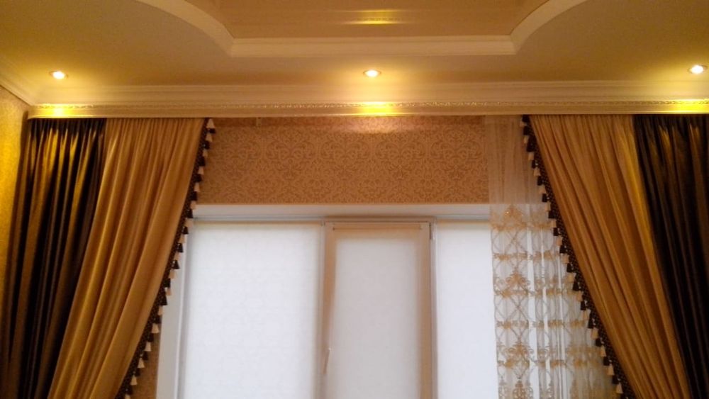 Установка карнизов,жалюзи