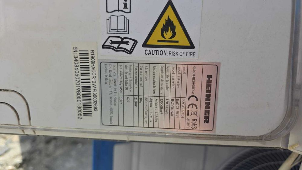 Aparate de Aer Conditionat de tip INVERTER 9000 BTU Marci : Gree, T-Klima si  AC Inverter 12000 BTU : Heinner