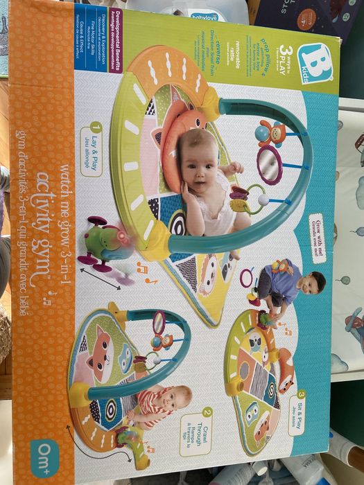 Saltea de joaca pentru bebelusi 3 in 1