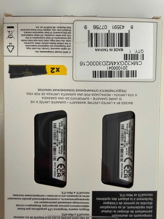 Kit 64GB DDR4 Corsair Vengeance LPX 3000MHz (4 x 16GB) / sau 2x 32GB