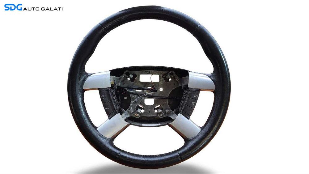 Volan Piele 4 Spite cu Comenzi Ford C-Max 2003 - 2007 Cod 3M513600CG 602556700A [L8955]