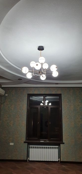 Установка люстра Lyustra o'rnatish